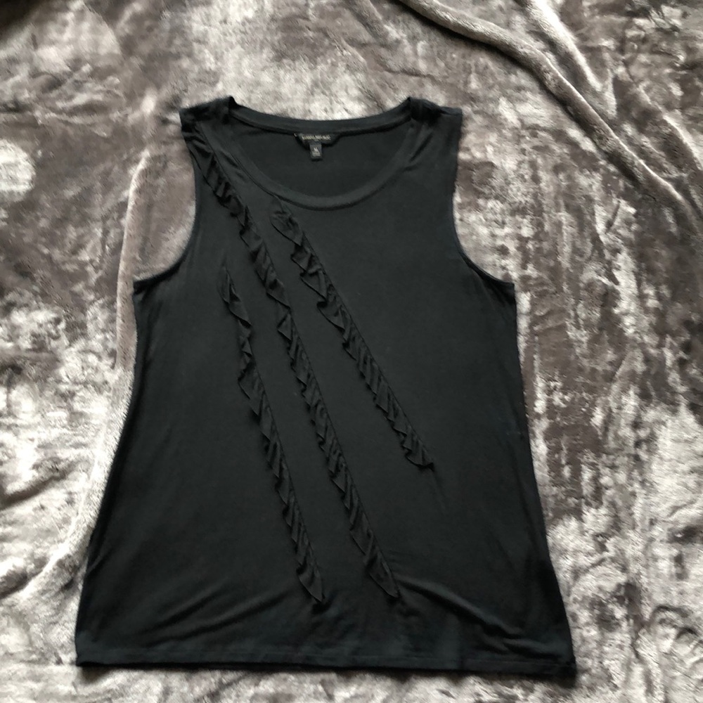 Banana Republic Trapeze Knit Ruffle Tank